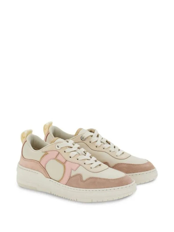 Ferragamo Gancini Leather Sneakers