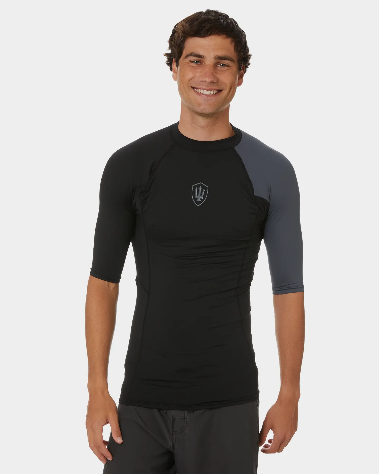 Fk Surf Performance X Ss Rash Vest - Black Charcoal | SurfStitch