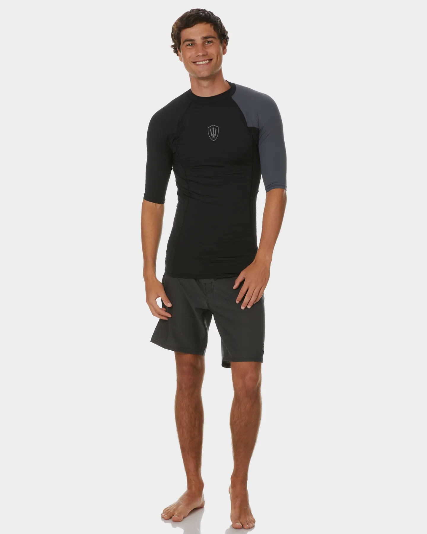 Fk Surf Performance X Ss Rash Vest - Black Charcoal | SurfStitch