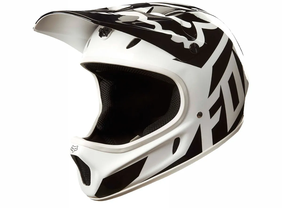 Fox Racing Rampage Race Full Face Helmet - White-Black