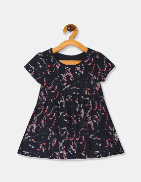 GAP Girls Blue Short Sleeve Printed Tunic