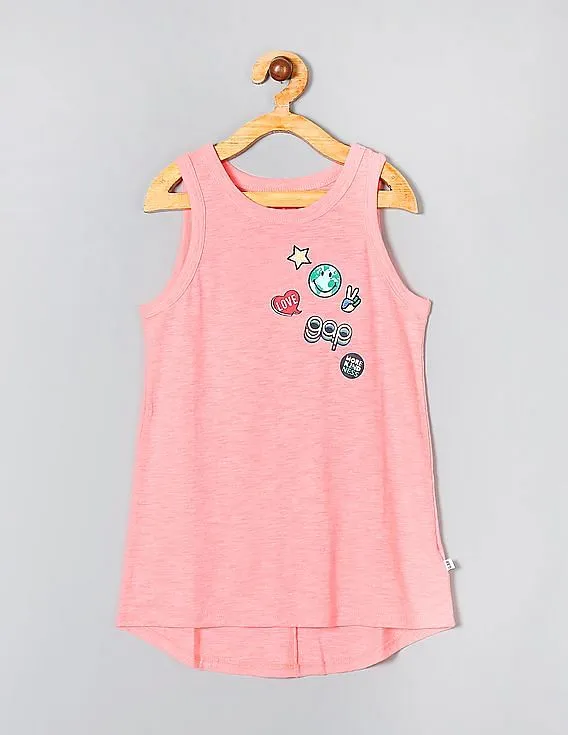 GAP Girls Pink Graphic Tunic