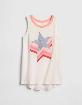 GAP Girls White Graphic Tunic