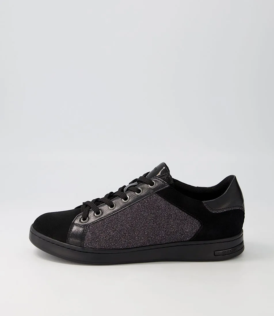 GEOX D Jaysen B Black Multi Suede Sneakers