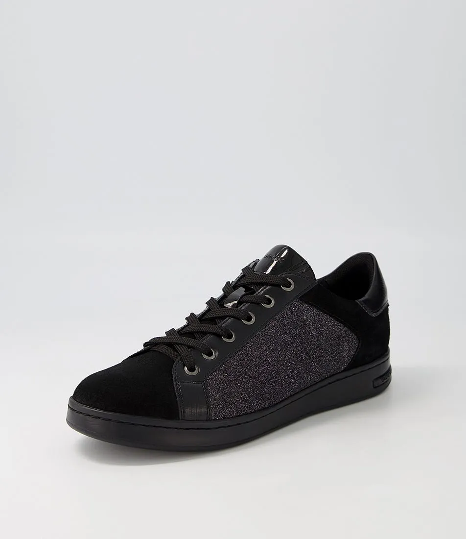 GEOX D Jaysen B Black Multi Suede Sneakers