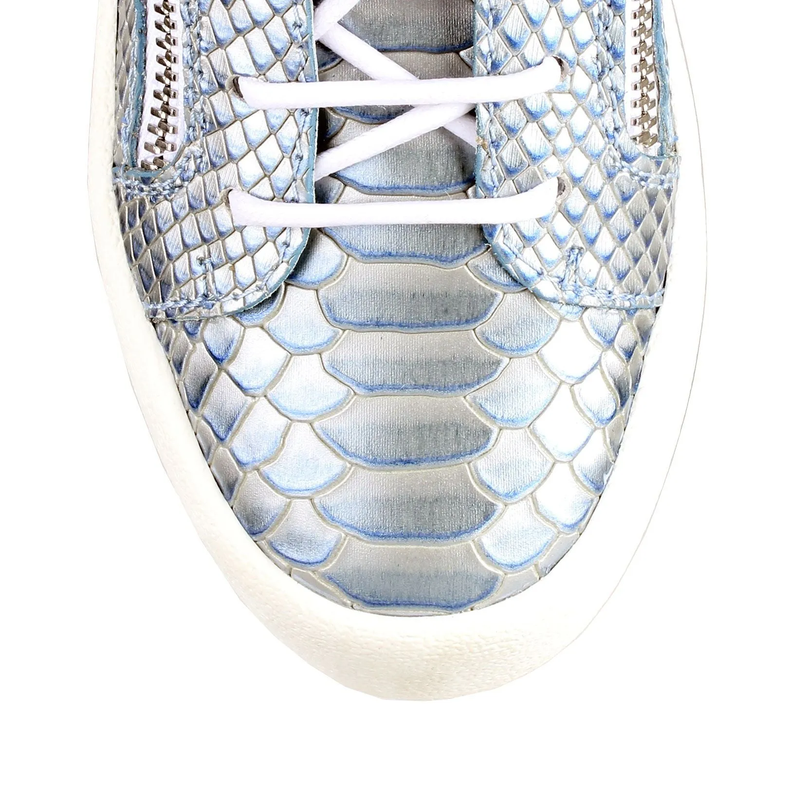 Giuseppe Zanotti Gail light blue embossed sneakers