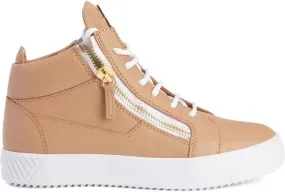 Giuseppe Zanotti Nicki mid-top leather sneakers Neutrals