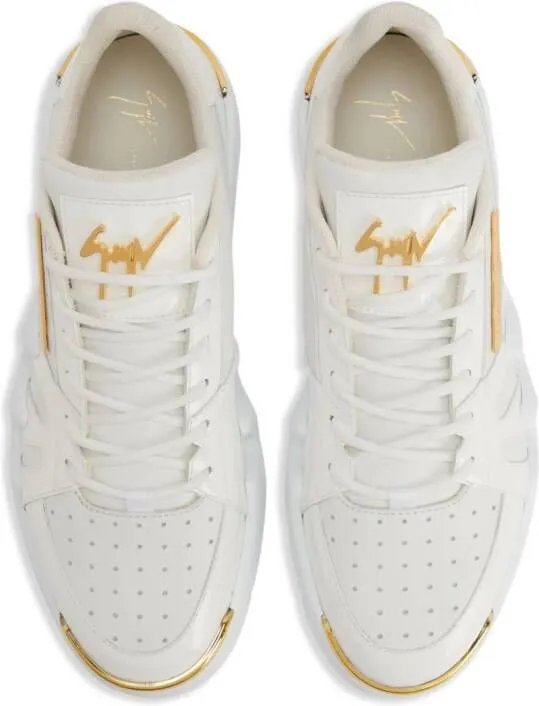 Giuseppe Zanotti Talon chunky leather sneakers White