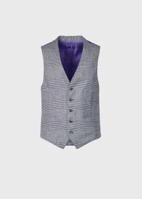 Glen Plaid Tailored Vest