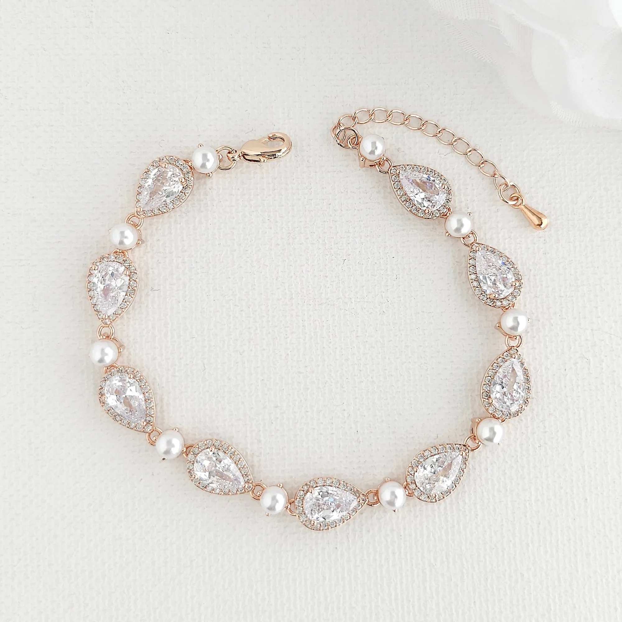 Gold and Pearl Bracelet-Emma