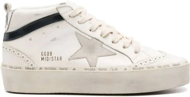 Golden Goose Mid Star high-top sneakers Neutrals