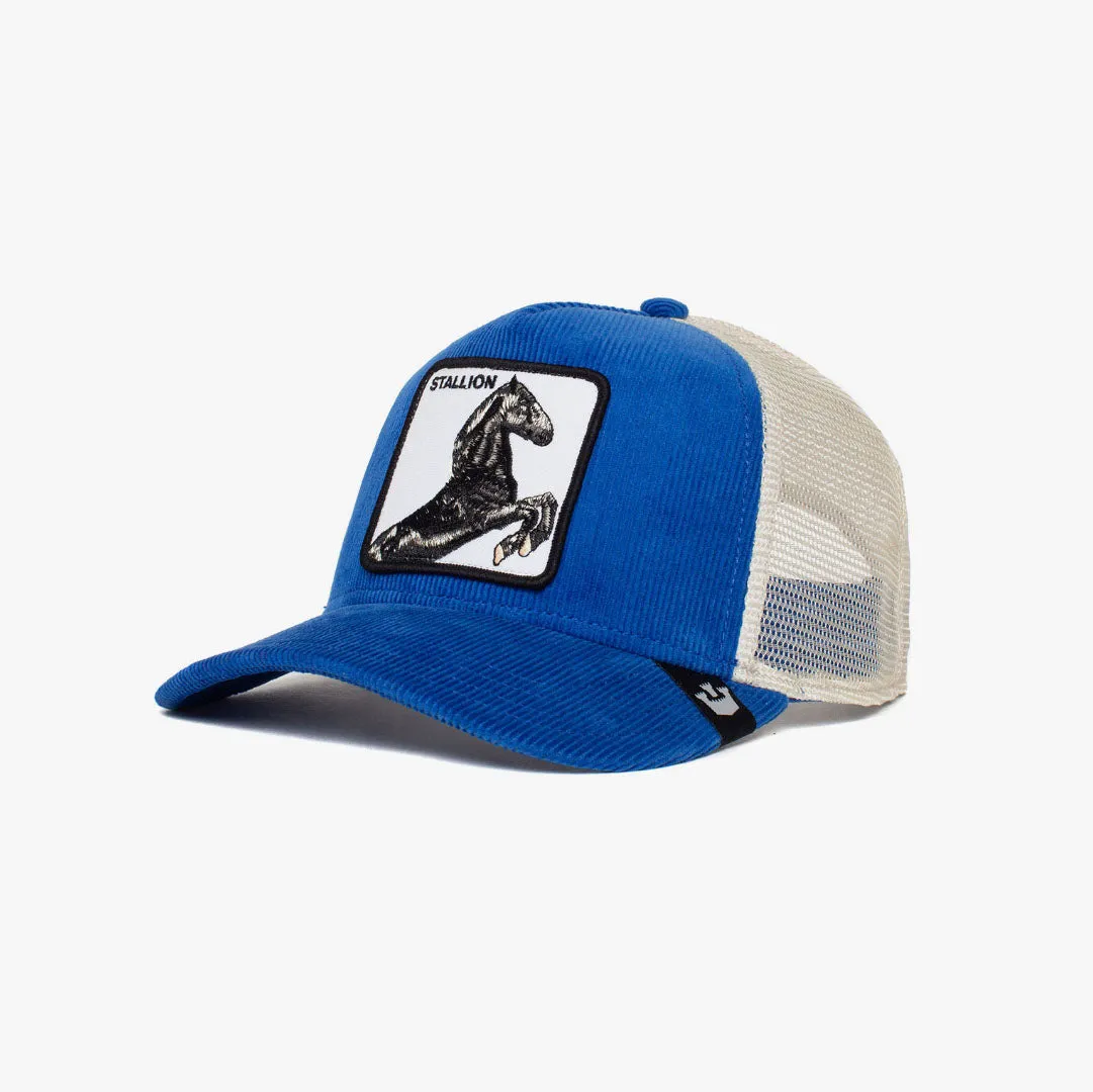 Goorin Bros Sly Stallion Blue Trucker Hat