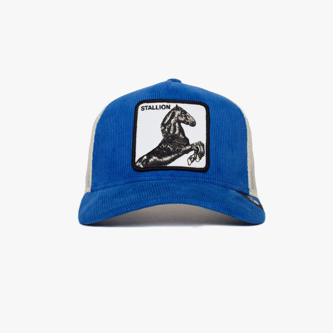 Goorin Bros Sly Stallion Blue Trucker Hat