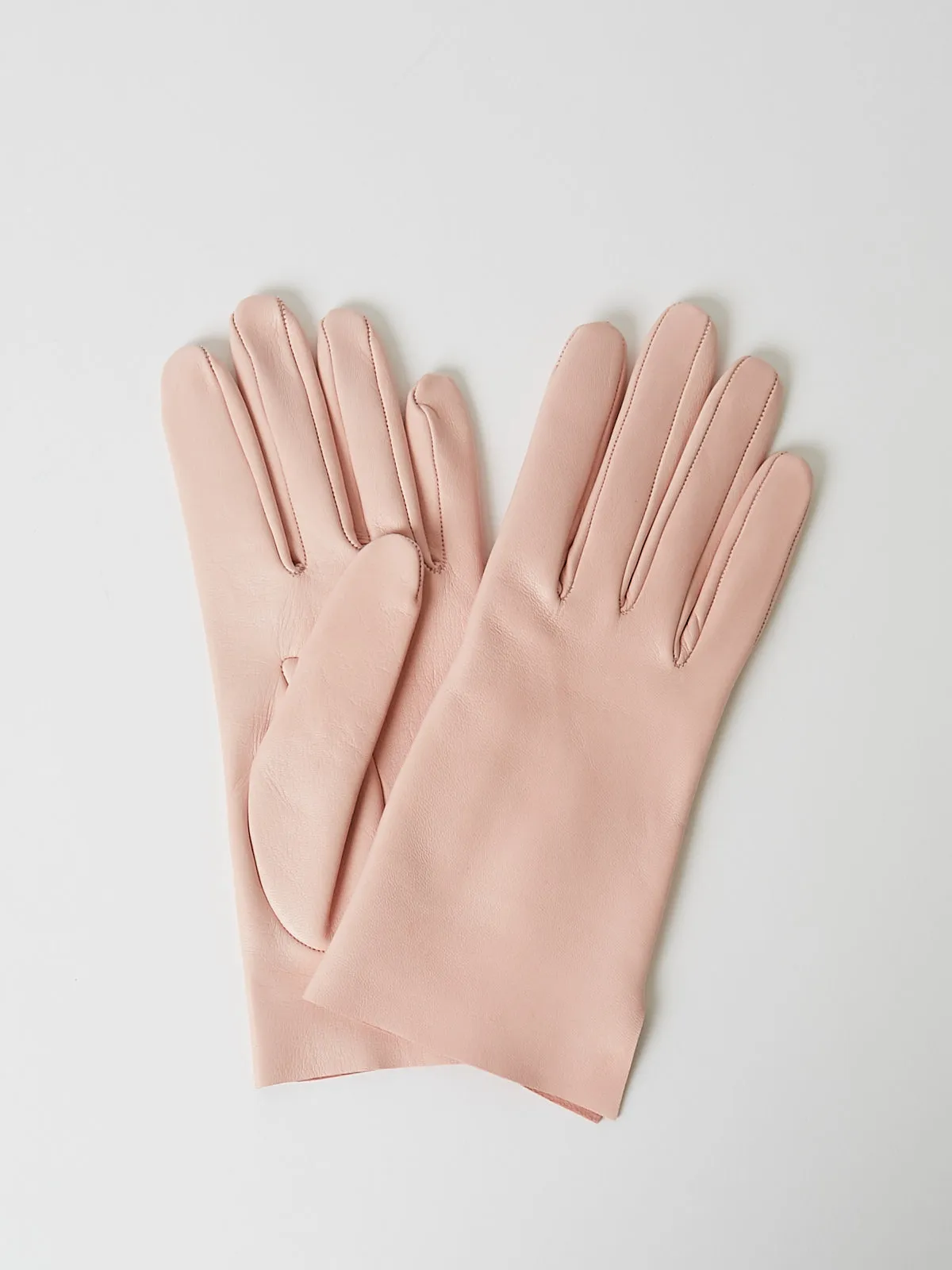 Guanti Gloves Nappa Sfoderato Taglio Vivo in Pink