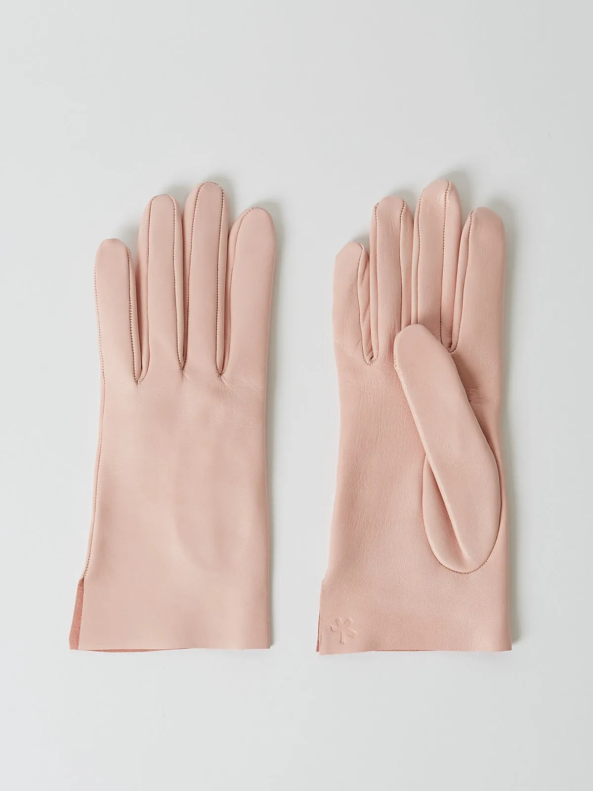 Guanti Gloves Nappa Sfoderato Taglio Vivo in Pink