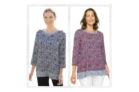 HABITAT TRAVEL MIXED PRINT TUNIC