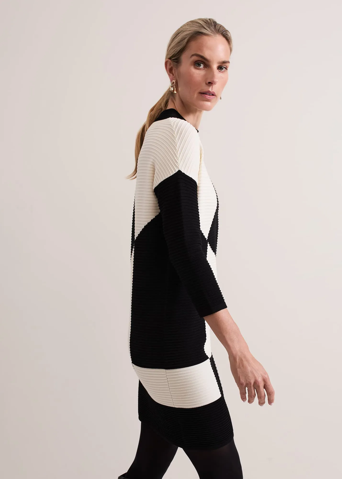 Hetty Ripple Colour Block Tunic