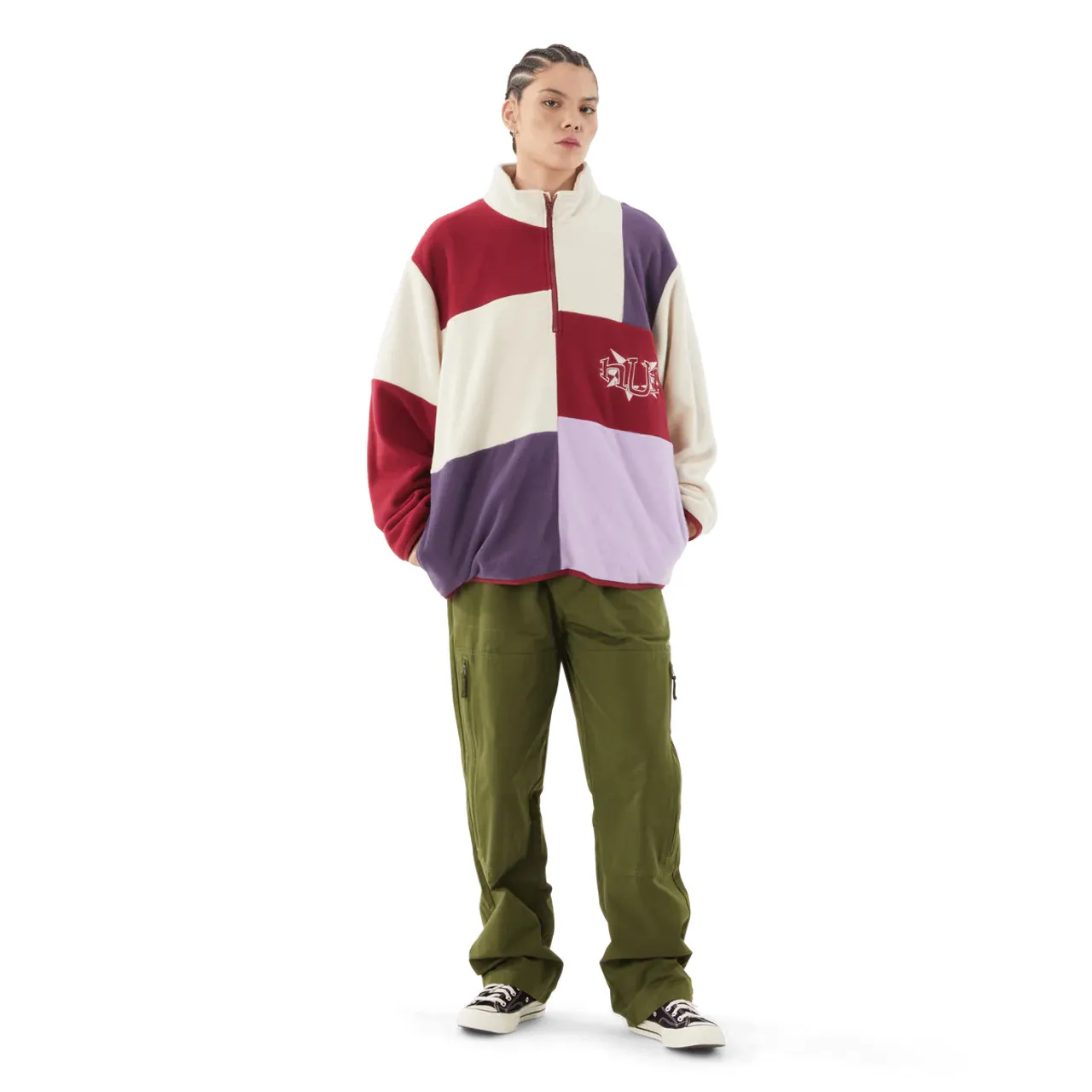 Huf Remix Quarter Zip Fleece - Lavender