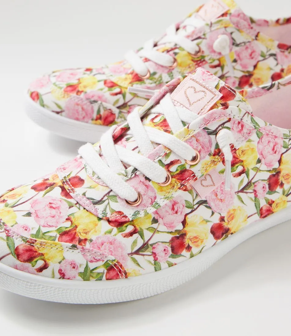 I LOVE BILLY Mynka Peony Spring Canvas Sneakers