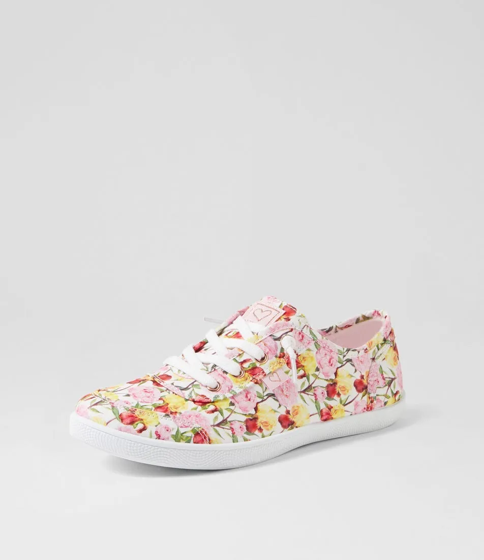 I LOVE BILLY Mynka Peony Spring Canvas Sneakers