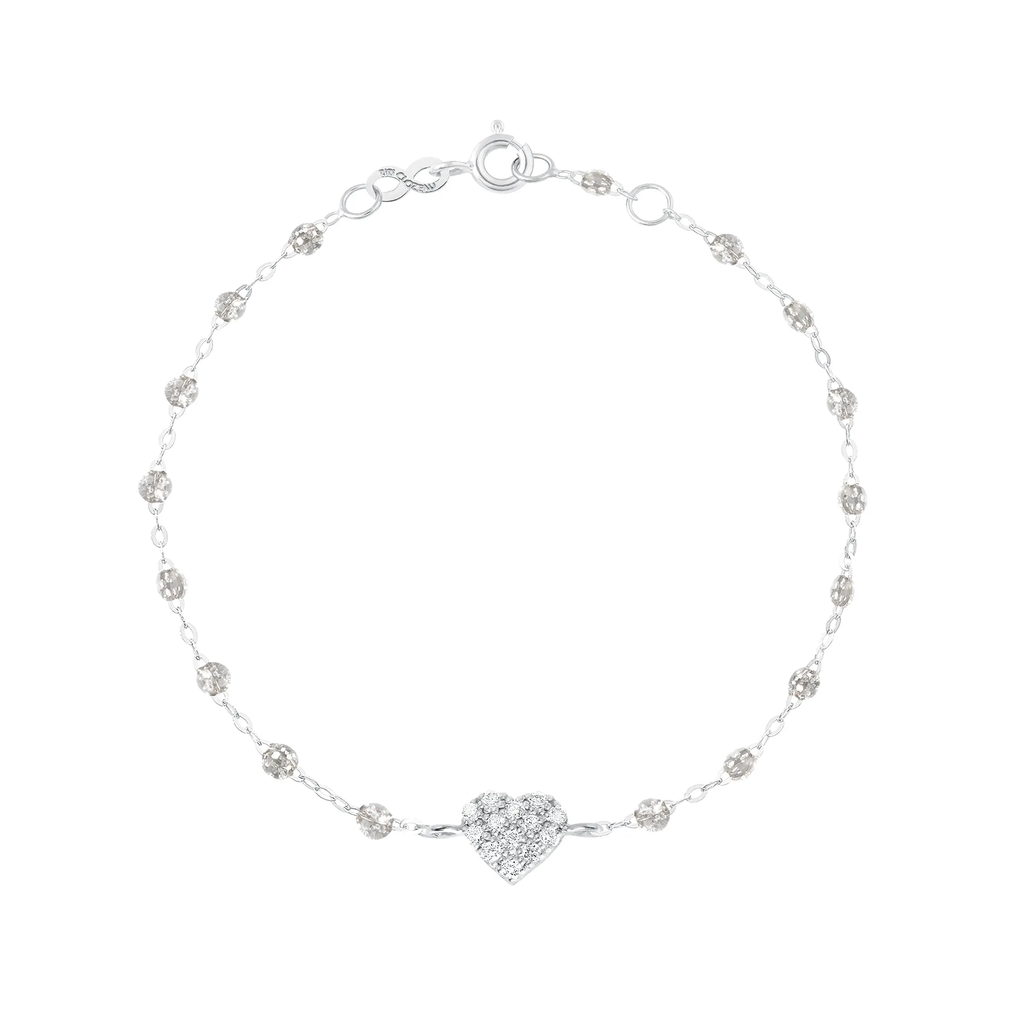 In Love Diamond Bracelet, Sparkle, White Gold, 6.7