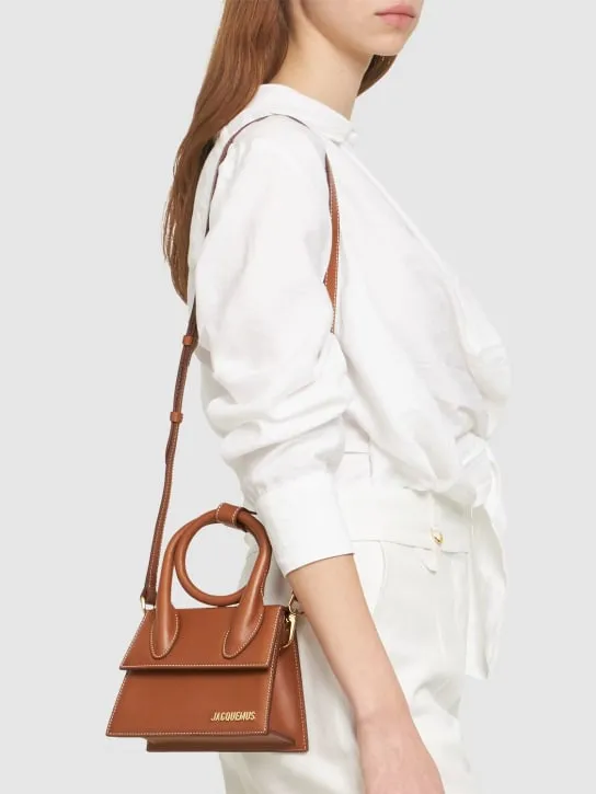 Jacquemus   Le Chiquito Noeud smooth leather bag 