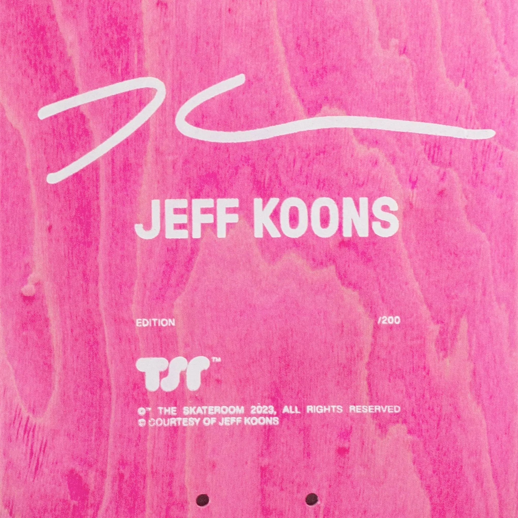 Jeff Koons Pink Panther Skateboard Diptych