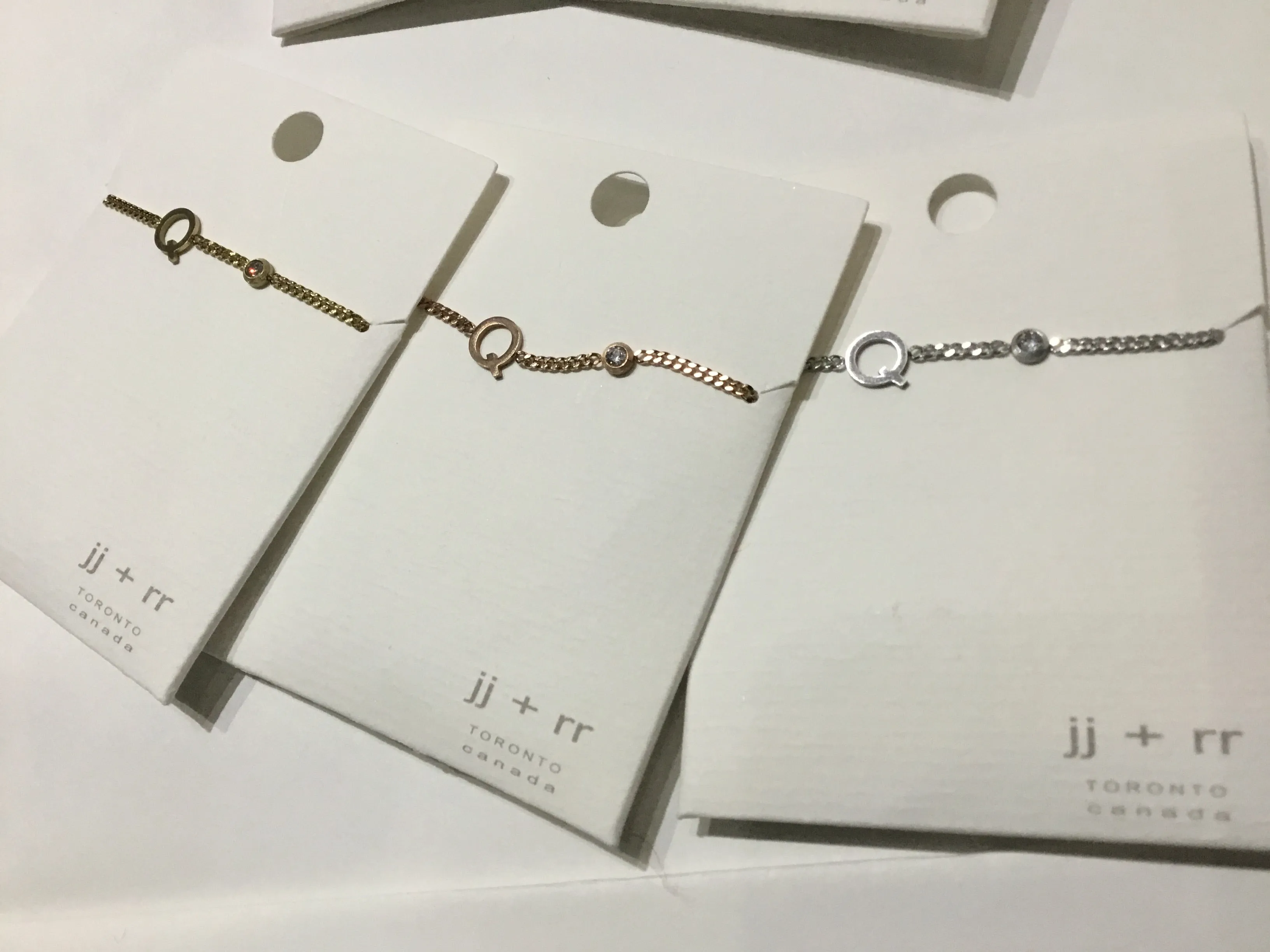 jj+rr - Monogram Bracelet (upper case initial)  Stainless Steel