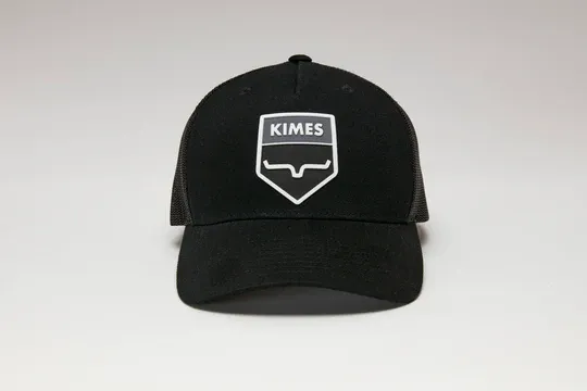 Kimes Ranch Black Wedge Trucker Hat