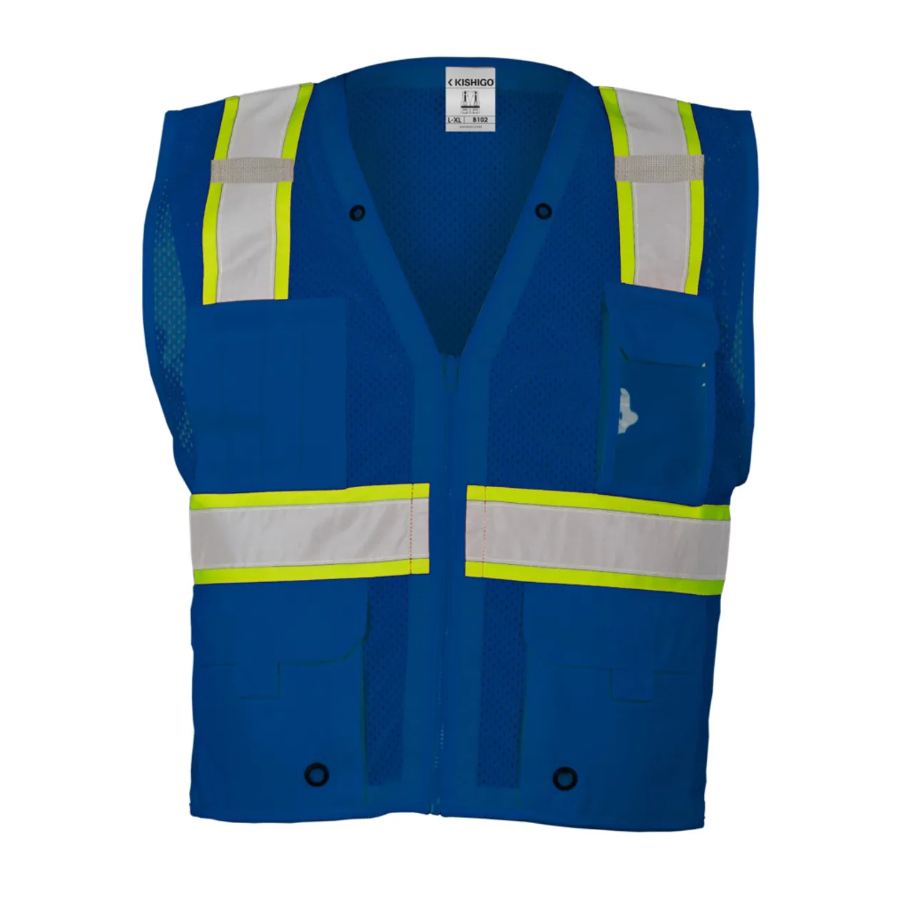 Kishigo Enhanced Visibility Multi Pocket Mesh Vest B100-B111