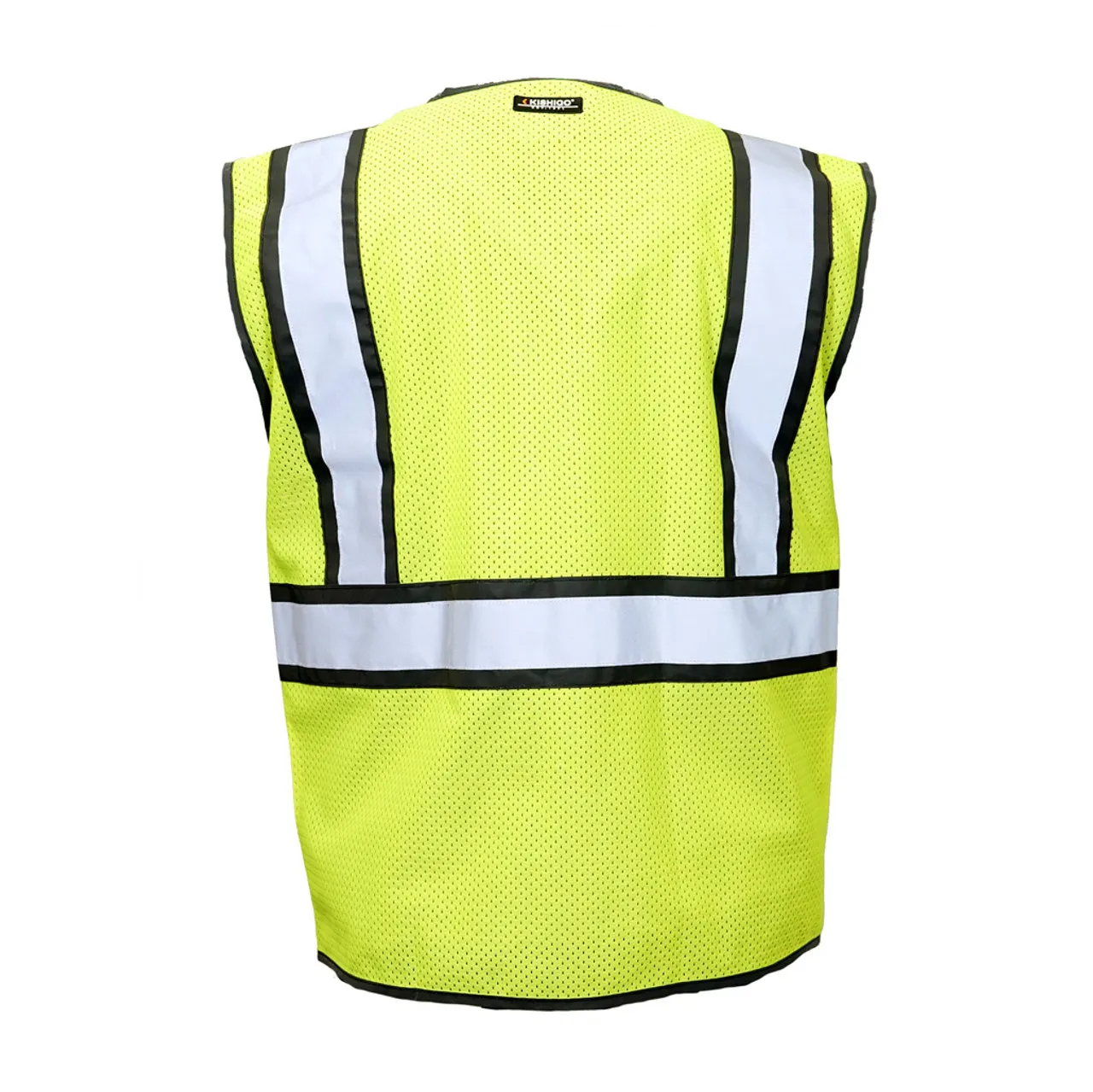 Kishigo Reflective Color Contrast Vest  Lime-Black Class 2 - 1596