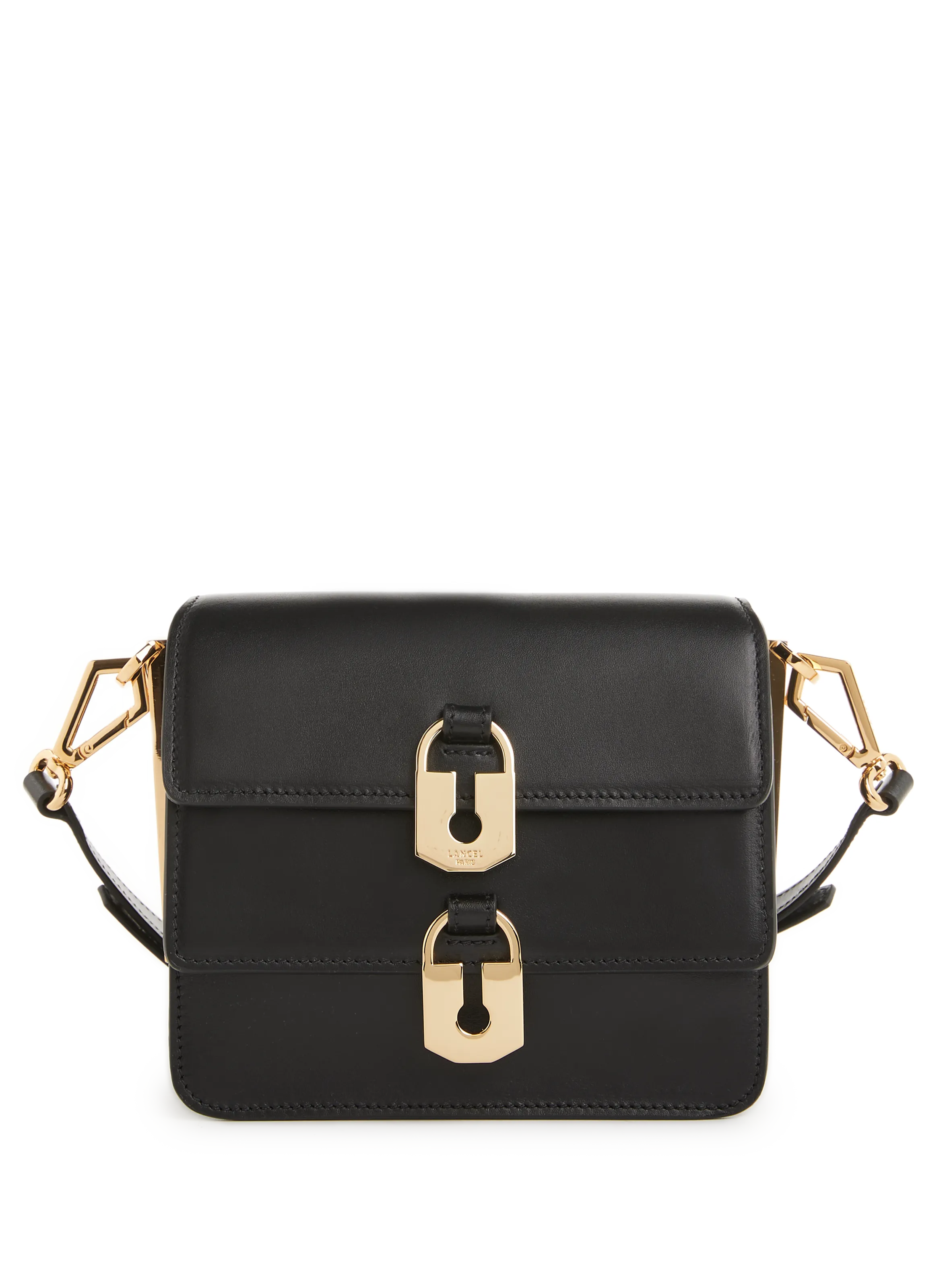 LANCEL  Idylle mini leather shoulder bag - Black