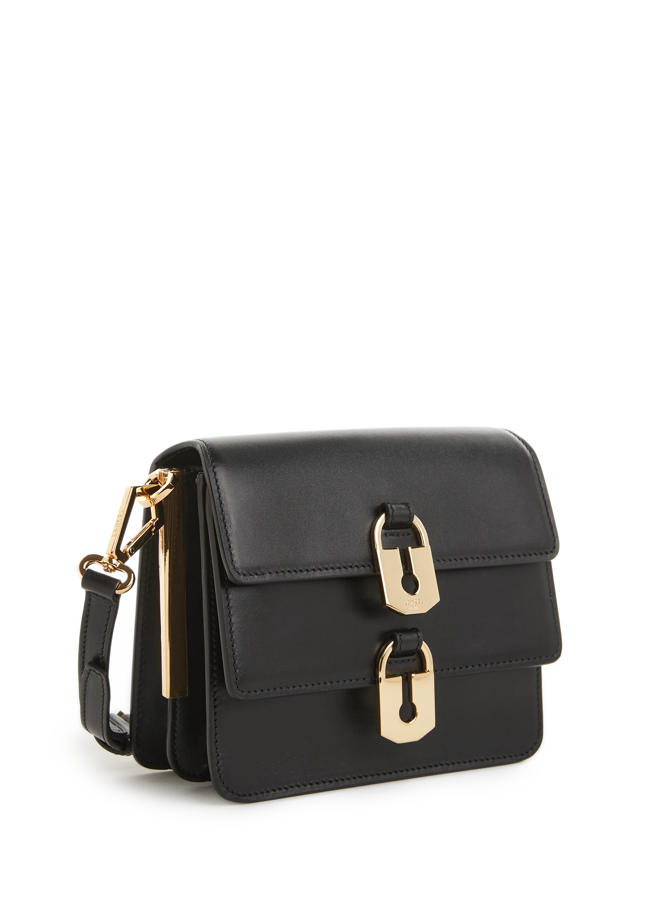 LANCEL  Idylle mini leather shoulder bag - Black