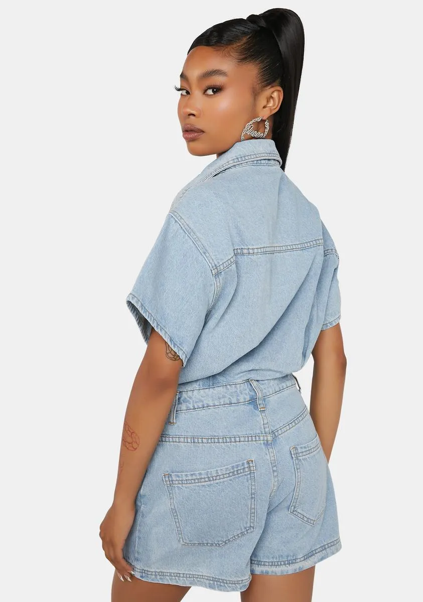 Last Resort Denim Romper-