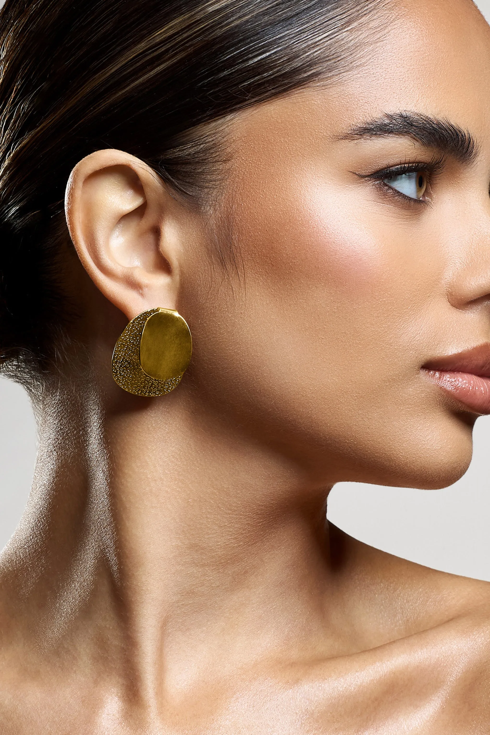 Latica | Gold Double Disc Earrings