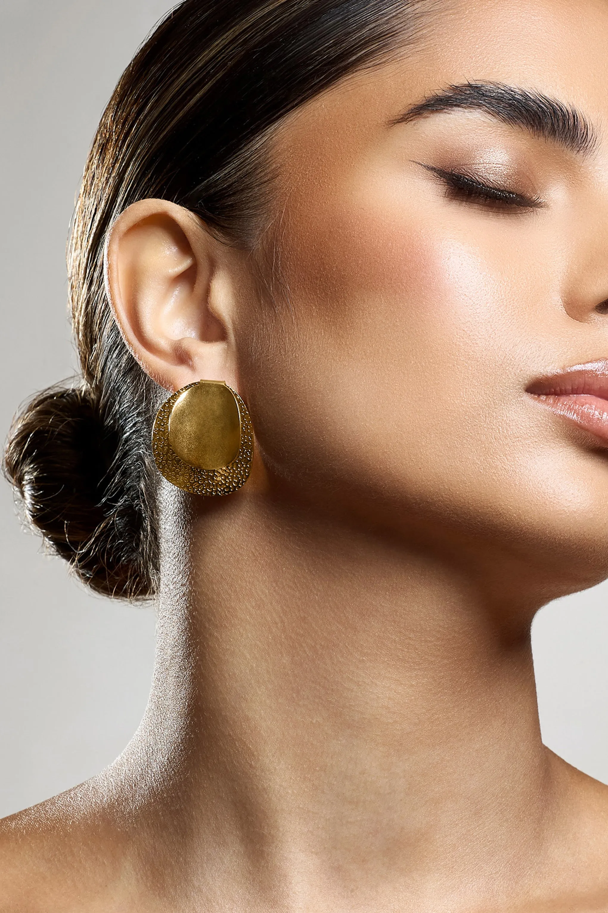 Latica | Gold Double Disc Earrings