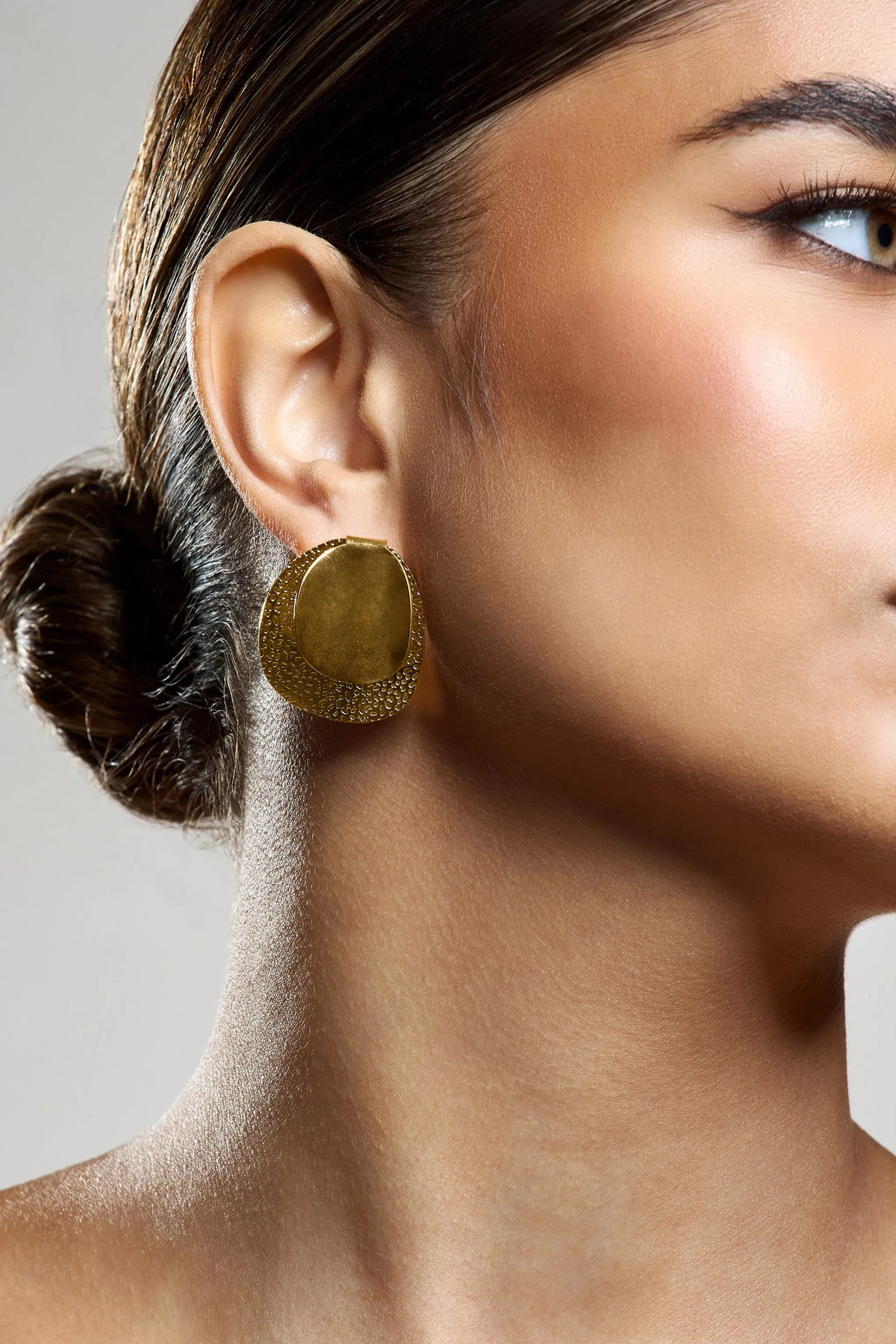 Latica | Gold Double Disc Earrings