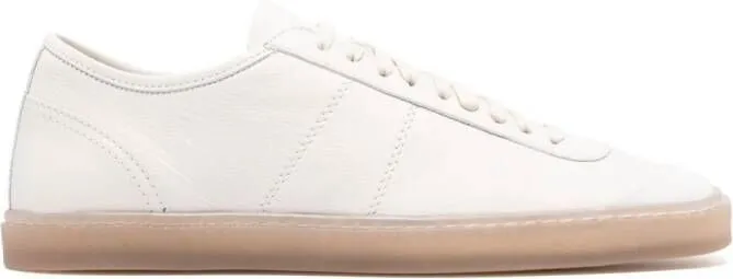 LEMAIRE Linoleum leather sneakers White