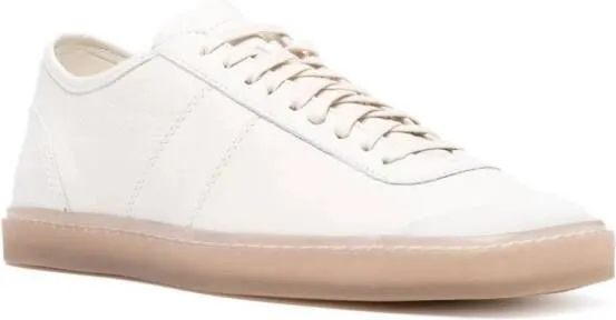 LEMAIRE Linoleum leather sneakers White