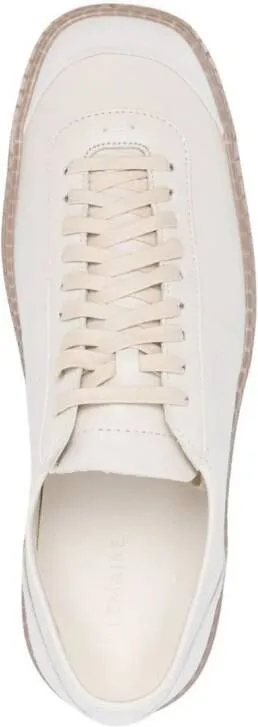 LEMAIRE Linoleum leather sneakers White