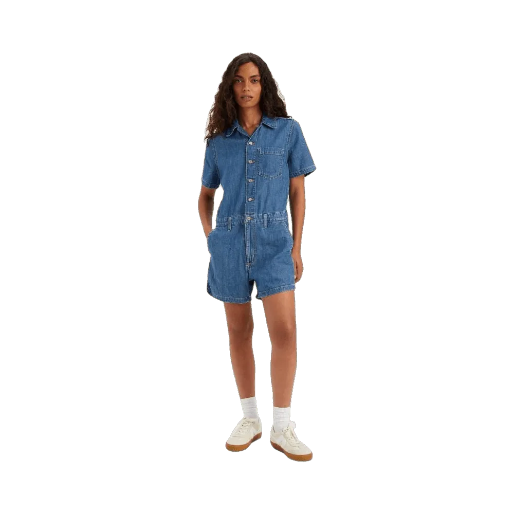 Levi's Short Sleeve Heritage Romper Jumpsuit