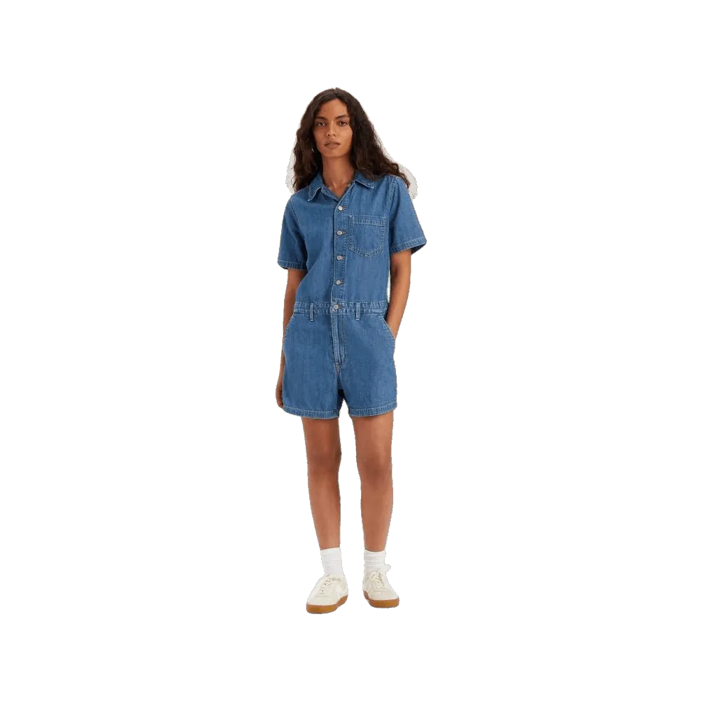 Levi's Short Sleeve Heritage Romper Jumpsuit