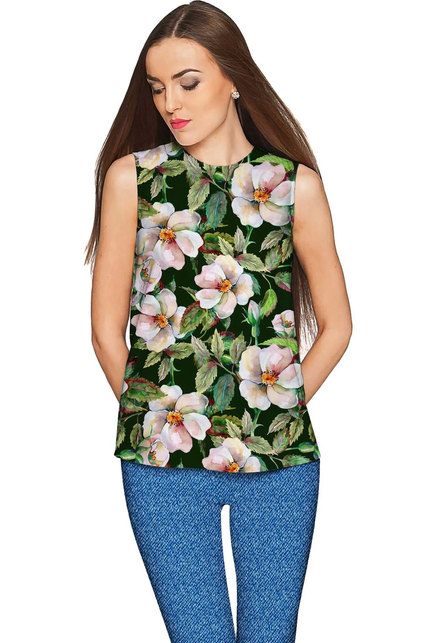 Little Queen of Flowers Emily Sleeveless Party Top - Mommy & Me