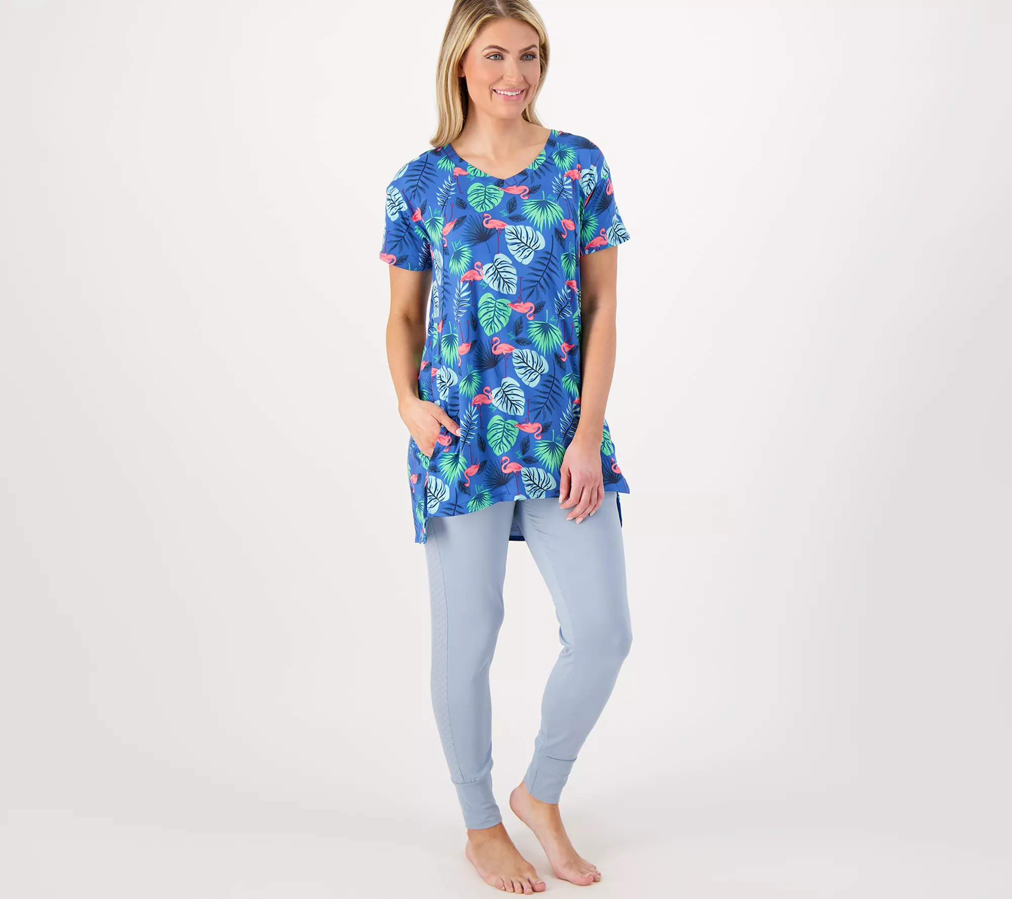 Lug Lounge Hi-Low Tunic Top - Hopper