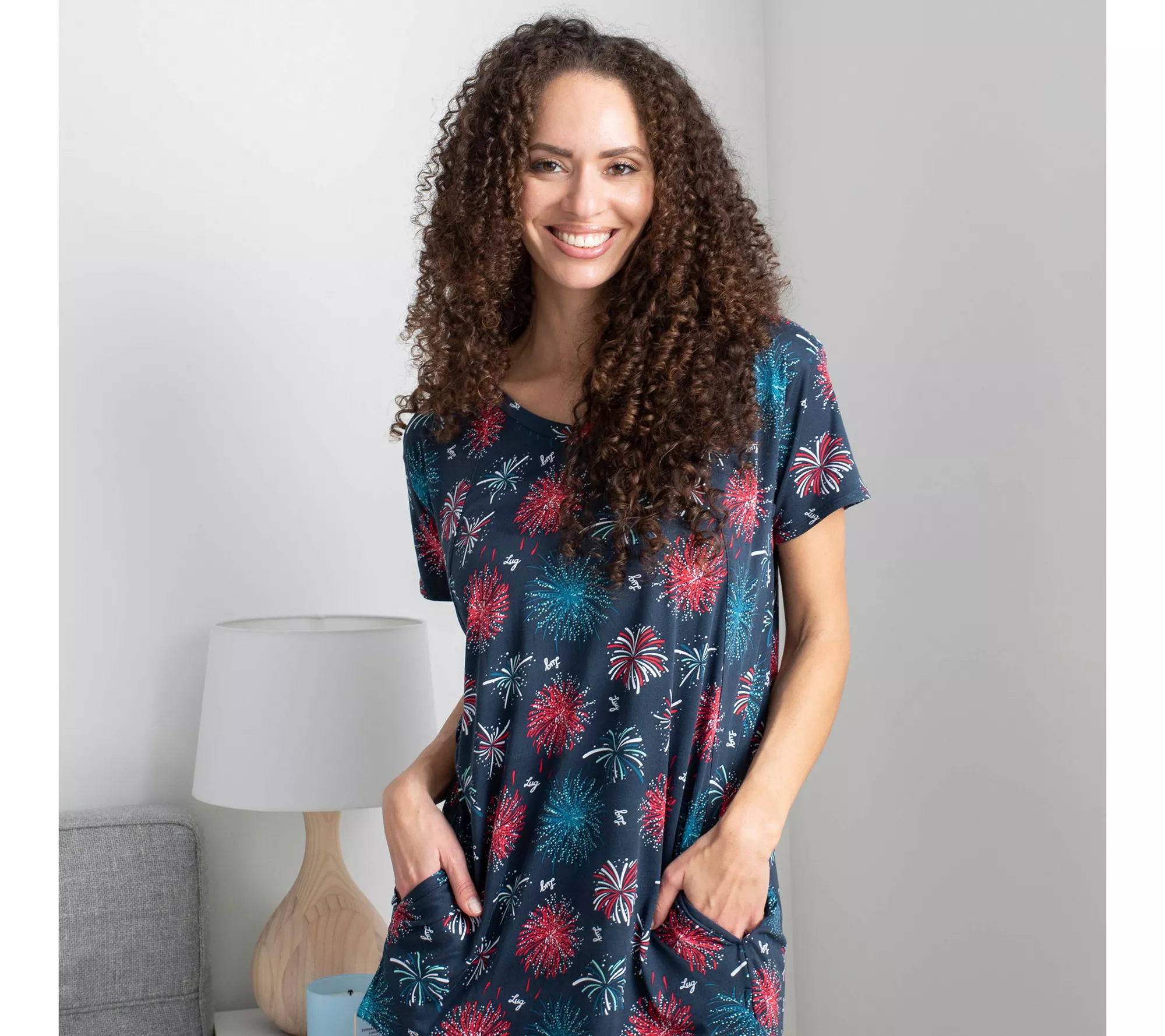 Lug Lounge Hi-Low Tunic Top - Hopper