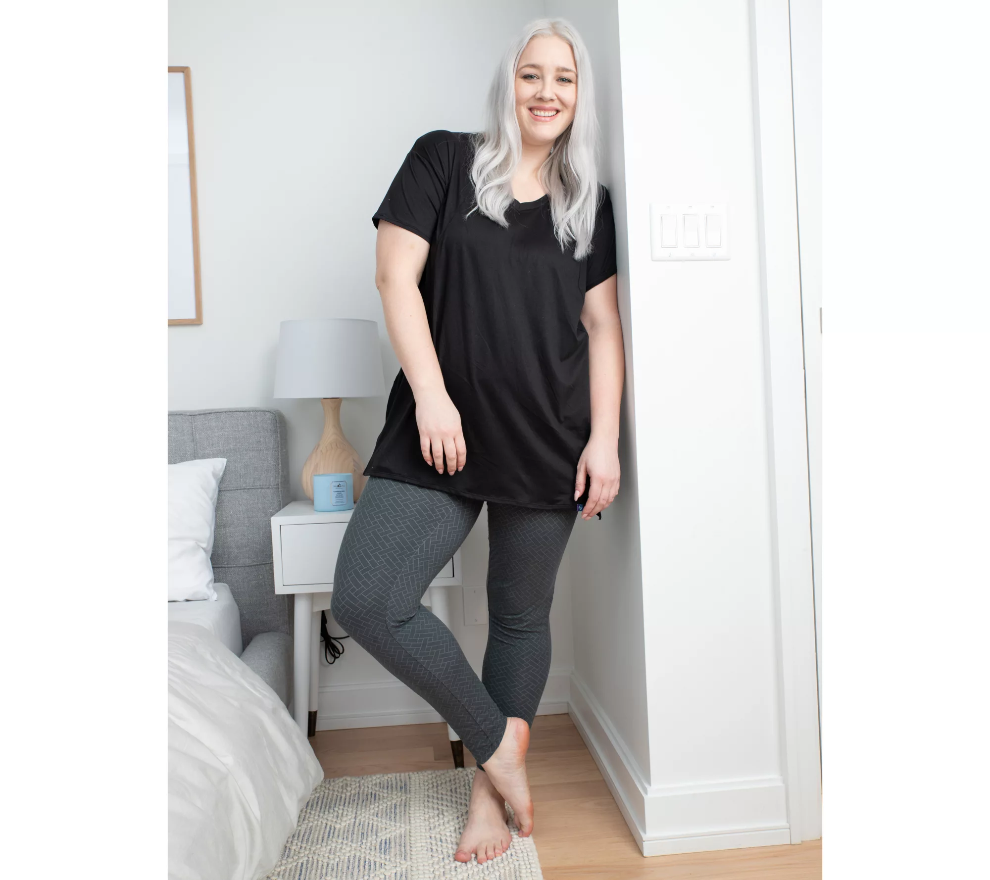 Lug Lounge Hi-Low Tunic Top - Hopper