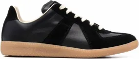 Maison Margiela Replica low-top leather sneakers Black