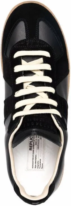 Maison Margiela Replica low-top leather sneakers Black