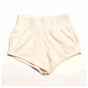 Marathon Womens Boxer Fleece Shorts - Natural