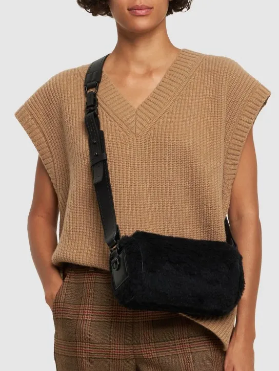 Max Mara   Small Roll Teddy shoulder bag 